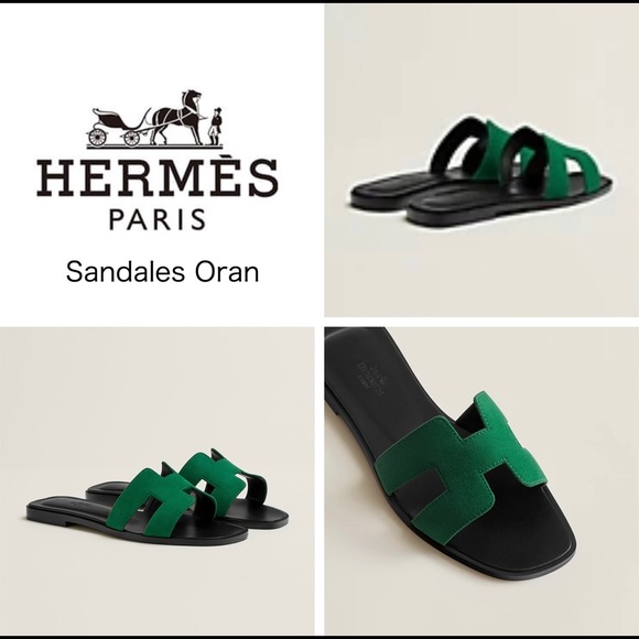 Green Hermes Oran Sandal Size 35.5 Brand New in Box with Receipt @hermes #hermes - Picture 3 of 4